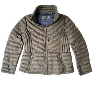 Michael Kors Packable Down-Fill Puffer Jacket Women’s Large Gray